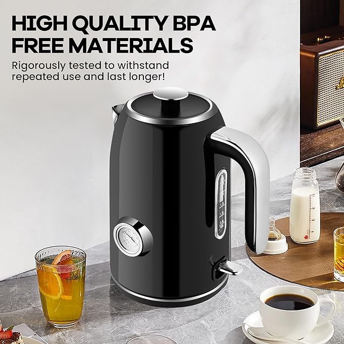 PUKOMC Electric Kettle, 1.7L Stainless Steel Tea Kettle - Image 6
