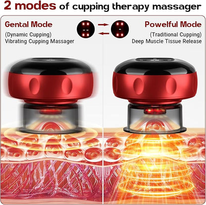 Cakoutanb 2 Pack Smart Cupping Therapy Massager, 7 in 1 Red Light Cupping - Image 3