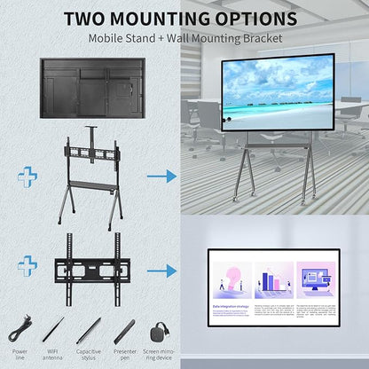 TouchWo 75" Touchscreen Monitor Smart Board, 4K Interactive Presentation - Image 6