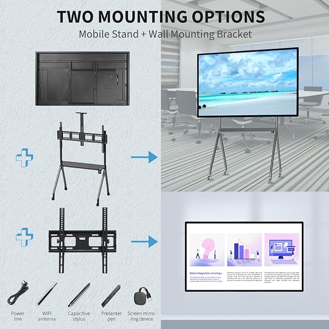 55" Touchscreen Monitor Smart Board, 4K Interactive Presentation Electronic - Image 6