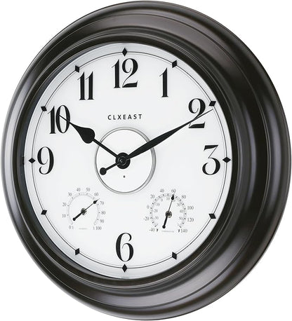 CLXEAST 24 Inch LED Self-Illuminated Outdoor Metal Clocks Waterproof, Large - Image 9