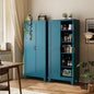 COFaR 71" Pantry Cabinet in Peacock Blue, 5-Tier Storage by COFAR