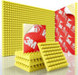 Sonicism Acoustic Panels Self-Adhesive Pyramid 12 Pack, 35kg/m³High Density by Sonicism