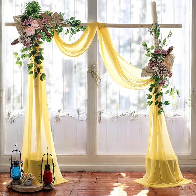 MDS Halloween Chiffon Draping Fabric - 2 Panel, 30" Wide x 40ft Long - S...