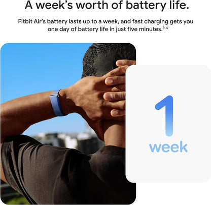 google fitbit air - screenless activity tracker, obsidian, view 13