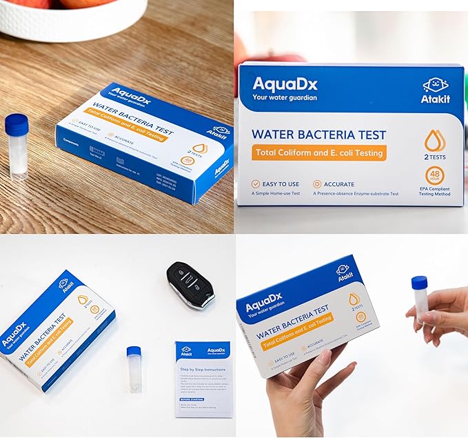 AquaDx 2 Pcs Water Bacteria Test Kit Total Coliform and E.coli Testing - Image 6