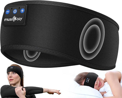 MUSICOZY Sleep Headphones Headband, Wireless Earbuds Earphones Sweat Resistant by MUSICOZY