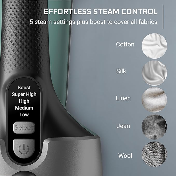 Rowenta Handheld Steamer for Clothes, Pure Force 2in1 Steamer & Iron, - Image 9
