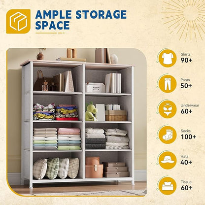 DWVO Fabric Dresser for Bedroom, Tall Dresser - Image 5