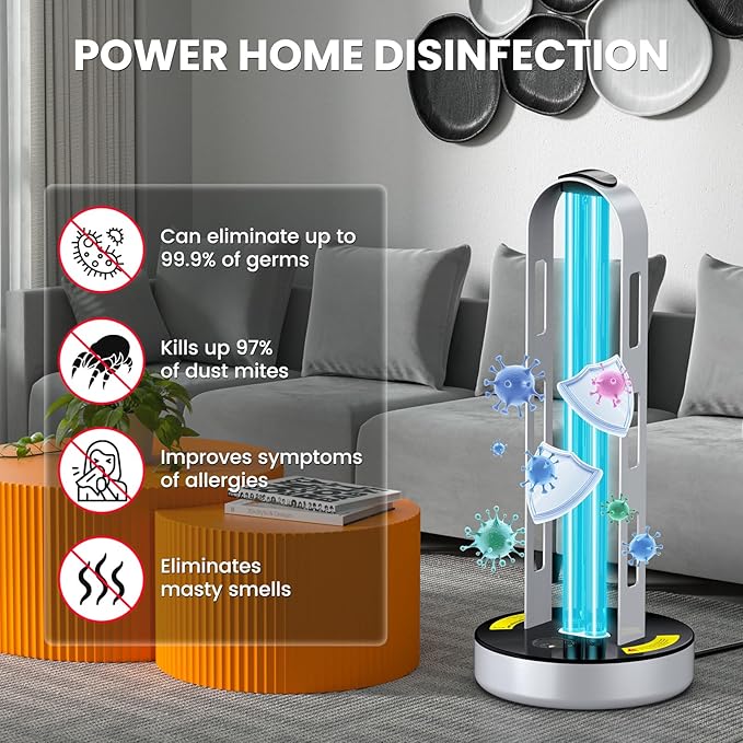 UV Light Sanitizer, 100W Ultraviolet Lamp - Image 5