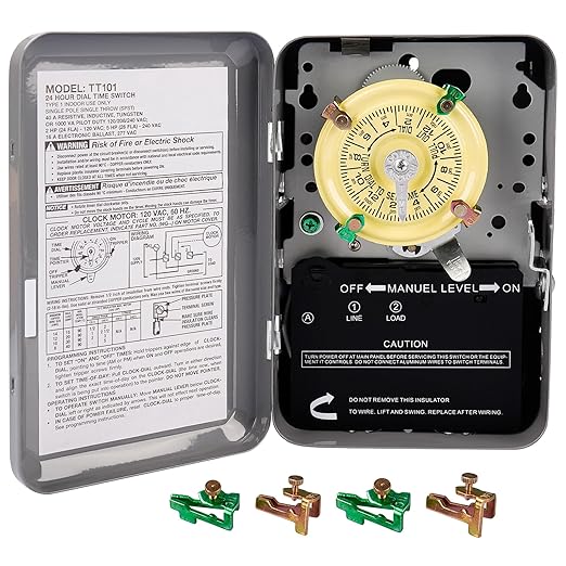 careNEW T101 Mechanical Timer Switch - 120V 2HP 40A SPST Electromechanical by Unknown
