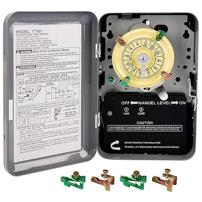 careNEW T101 Mechanical Timer Switch - 120V 2HP 40A SPST Electromechanical by Unknown