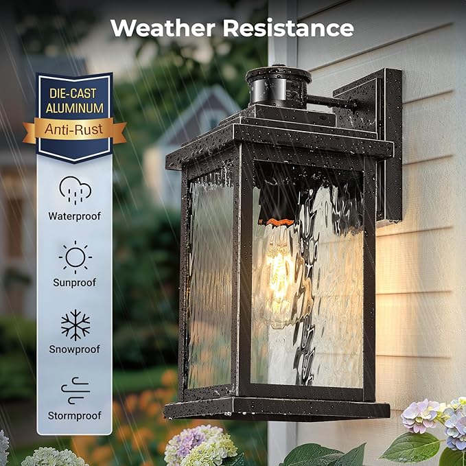 VIANIS Advanced Motion Sensor Light Outdoor, Large Bronze Exterior Lighting - Image 7