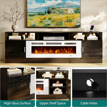 oneinmil 78" Fireplace TV Stand - Image 4