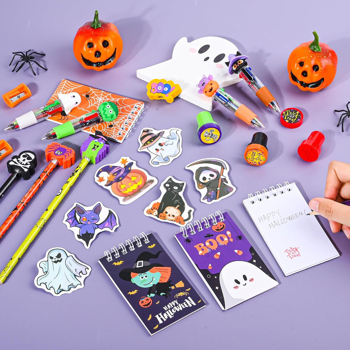 LiYiQ 24 Set 247 Pcs Halloween Party Favors Return Gifts for Party, Student S...