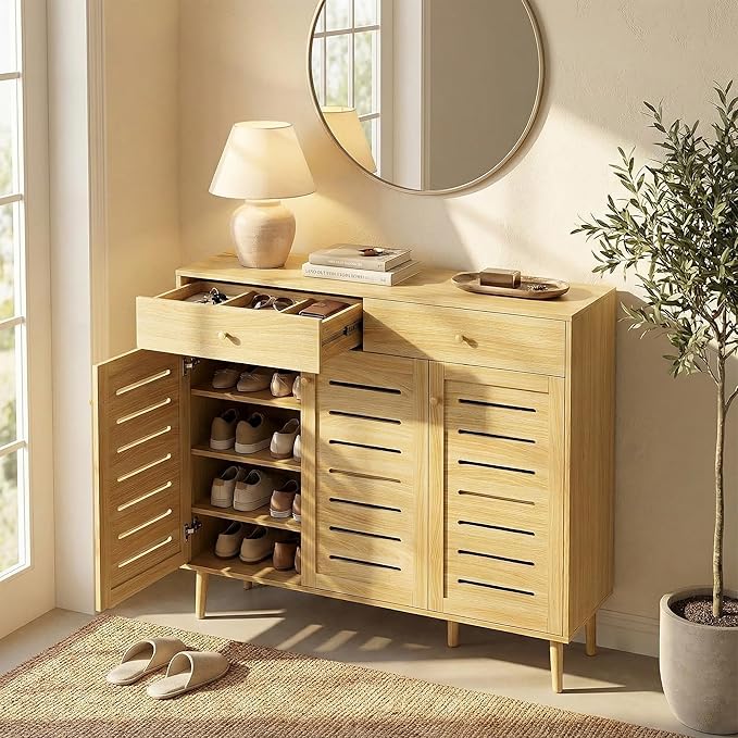 47" Shoe Storage Cabinet with Drawers - Image 6