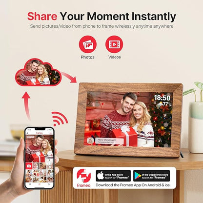 Frameo 10.1" Digital Picture Frame, Smart WiFi Digital Photo Frame - Image 2