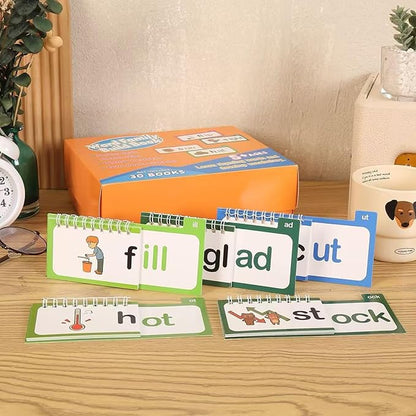 30 Read and Rhyme Flip Books Claritydream Flip Books ABC Vocabulary Flash Cards - Image 3