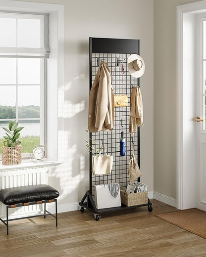 CHOEZON Grid Wall Panel, 2’ x 5.7’ Ft Floor Standing Gridwall Display Rack - Image 2