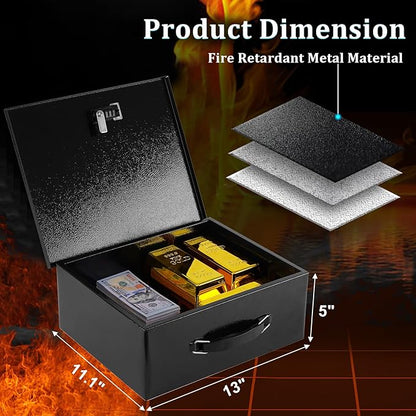 Dalmbox Portable Metal Safe Box - Image 2