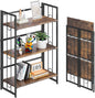 4NM No Assembly 3 Tiers Folding Bookshelf by 4NM