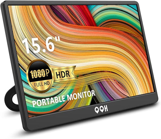 QQH Portable Monitor, 15.6" Portable Travel Monitor by QQH-QuicknessQualityHelpmate