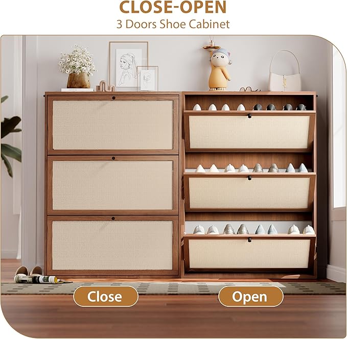 AVZEAR Narrow Shoe Storage Cabinet - Image 5