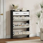 Shoe Cabinet with 3 Large Flip Drawers & 2 Storage Drawers, Narrow Shoe by VibeDine