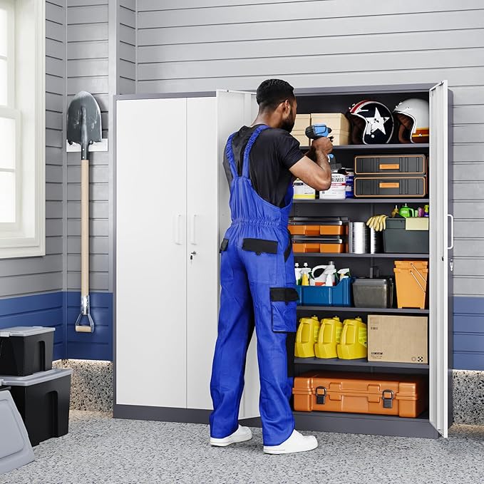 Yizosh Metal Storage Cabinet - Image 2