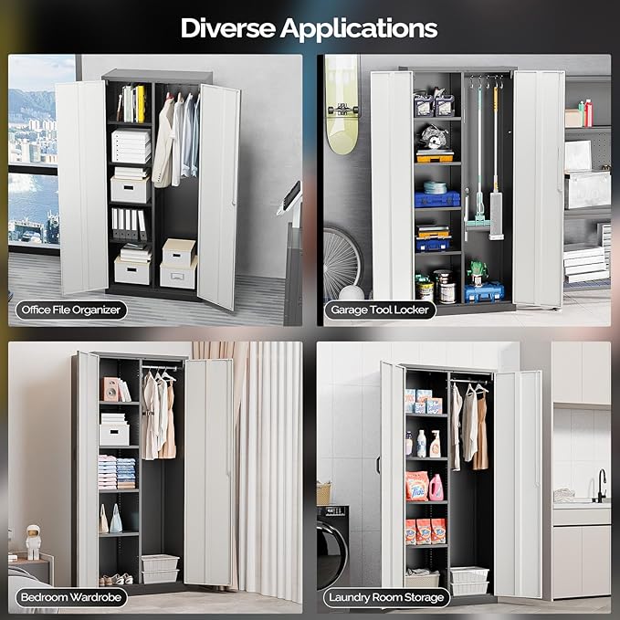 VINGLI Metal Storage Cabinet - Image 7