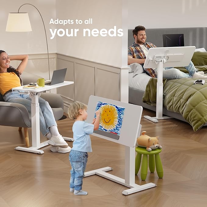 ONKRON Laptop Cart on Wheels, max Load up to 17.6 lbs, Small Rolling Table - Image 6