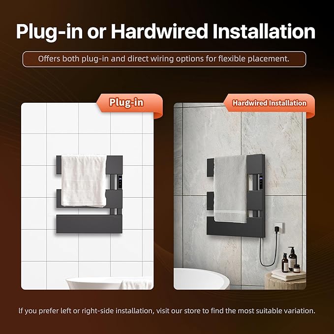 Electric Heated Towel Warmer Rack - Image 3