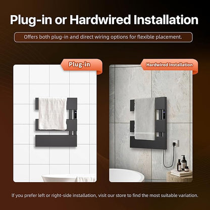 Electric Heated Towel Warmer Rack - Image 3