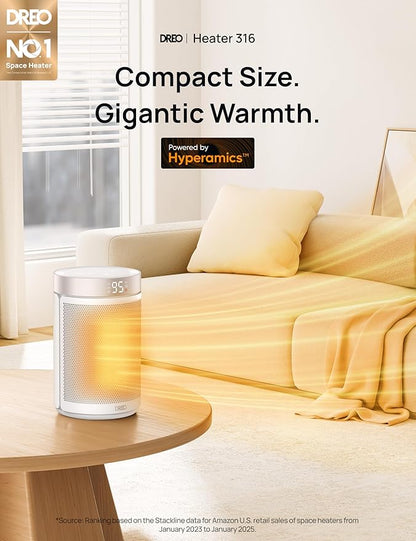 DREO Space Heater, Portable Electric Heaters - Image 2