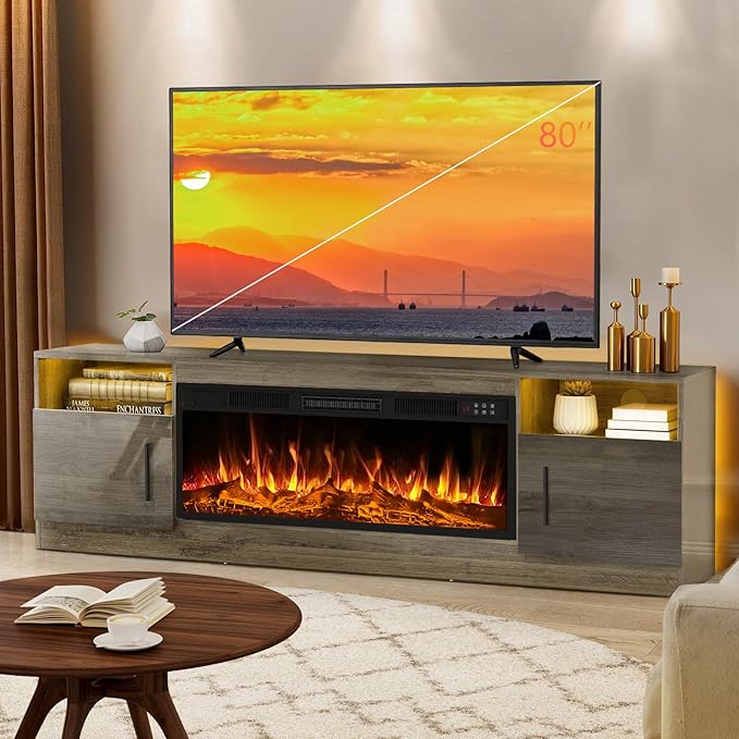Lemberi Fireplace tv Stand by LEMBERIHOME