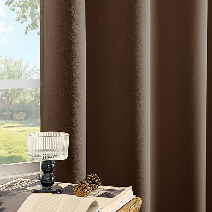 Beauoop 100% Blackout Curtains 84 Inch Long 2 Panels - Image 4