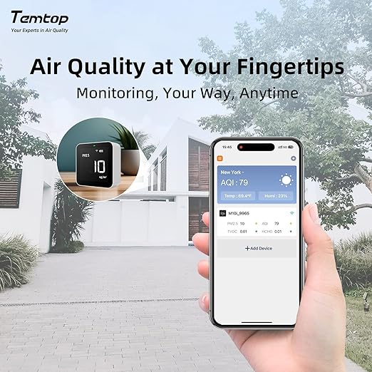 Temtop Smart Air Quality Monitor Indoor Home Air Testing - Image 4