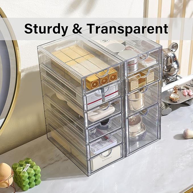 Prsildan Acrylic Drawer Makeup Organizer - Image 7