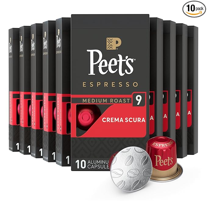 Peet's Coffee, Medium Roast Espresso Capsules, Compatible by Peet%E2%80%99sCoffee