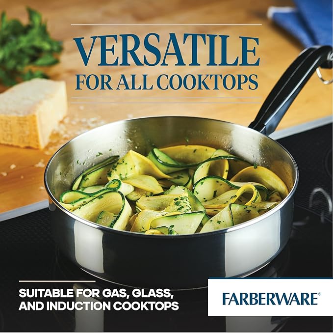 Farberware Classic Stainless Steel Fry Lid, Saute Pan - Image 3