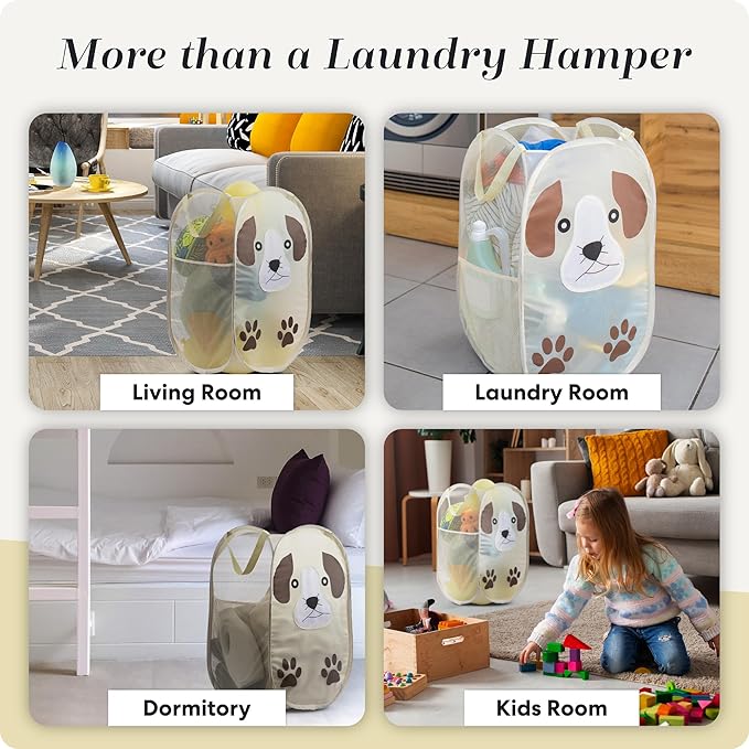 Handy Laundry Collapsible Mesh Pop-Up Hamper - Image 8