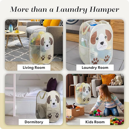 Handy Laundry Collapsible Mesh Pop-Up Hamper - Image 8