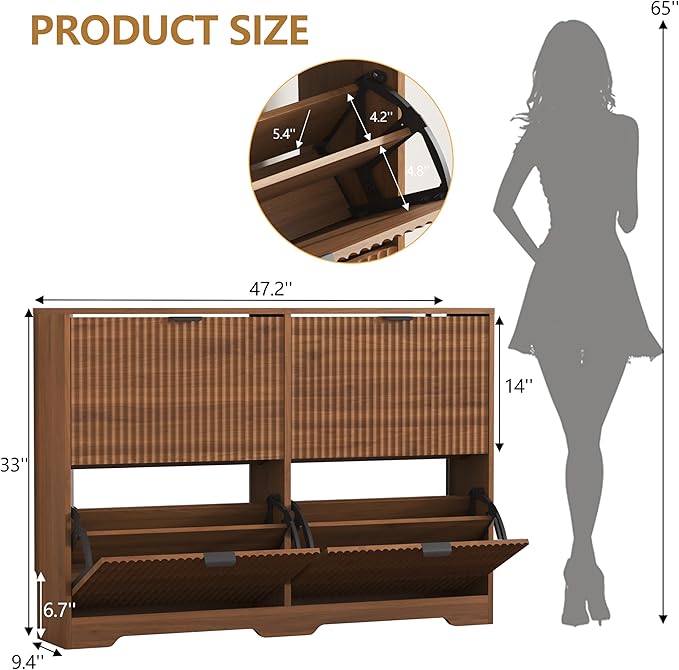 Shoe Cabinet Storage for Entryway - Image 2