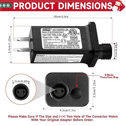 4.5V 1A LED Controller Model JT-EL/FC045V1000-C Class 2 Power Supply Replacement - Image 5