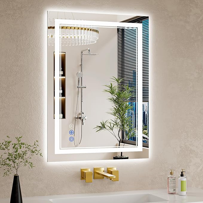22"x30" LED Bathroom Mirror by WISSMILESHOME