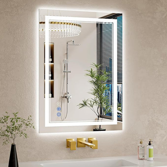 22"x30" LED Bathroom Mirror by WISSMILESHOME