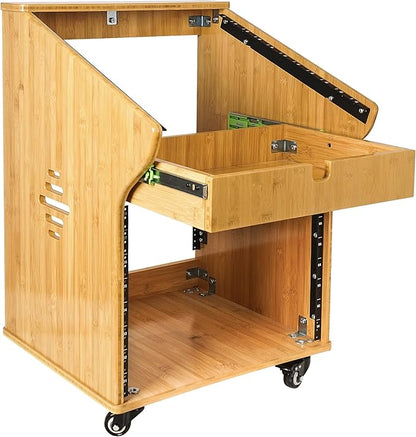 Sound Town DIY Solid Carbonized Bamboo Studio Rack by SOUNDTOWN