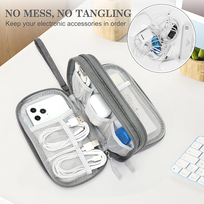 FYY Travel Cable Organizer Pouch Electronic Accessories Carry Case Portable - Image 5