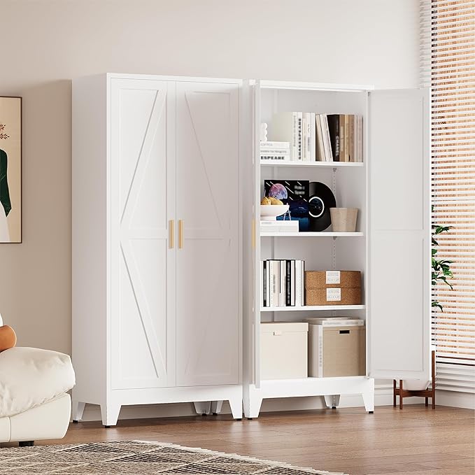 61" Tall Pantry Cabinet, Kitchen Pantry Storage Cabinets - Image 6