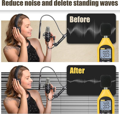 ZELMINE Upgrade 12 pack Self-adhesive Sound Proof Foam Panels, Decorative - Image 5